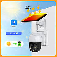 Вулична камера відеоспостереження із сонячною панеллю та віддаленим доступом HM-V31 4G Камера відеоспостереження 5Мп, фото 4