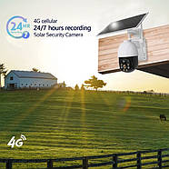 Вулична камера відеоспостереження із сонячною панеллю та віддаленим доступом HM-V31 4G Камера відеоспостереження 5Мп, фото 6