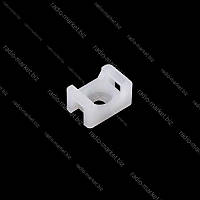 Майданчик 15х10мм для стяжки, під шуруп, білий, 100шт