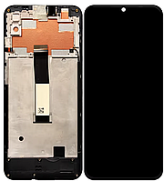 Дисплей (екран) для Oukitel C23 Pro + тачскрин, чорний, з передньою панеллю
