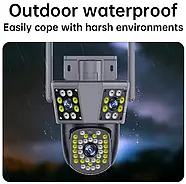 Вулична IP камера відеоспостереження з трьома об'єктивами та віддаленим доступом TC29 Камера відеоспостереження 9Мп, фото 7