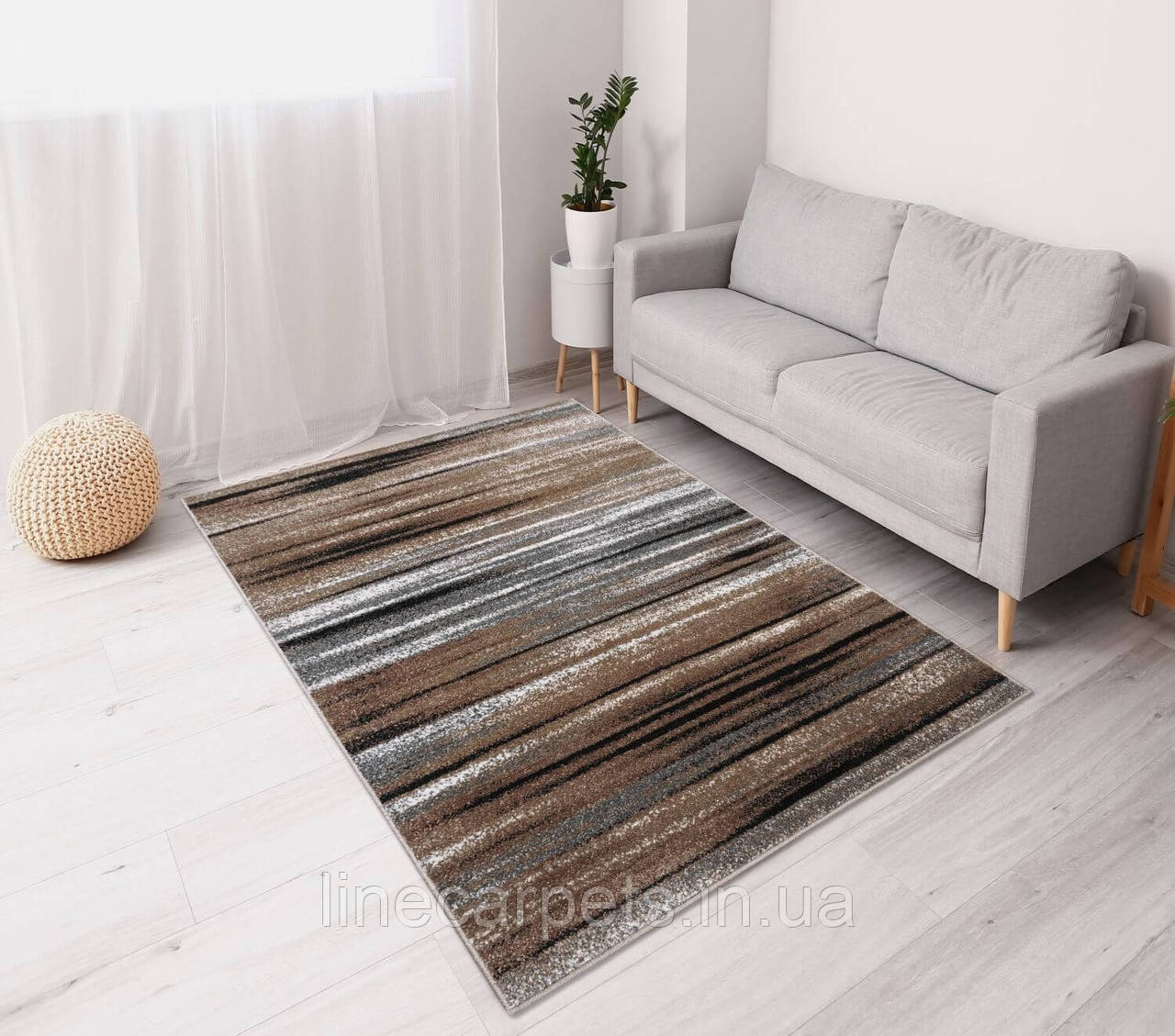 Сучасний бюджетний килим Mira 24046-163, фото 1