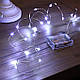 Світлодіодна гірлянда нитка " Роса " 10 м, 100 LED, холодний білий, живлення USB (від павербанку або блочка) WX022, фото 3