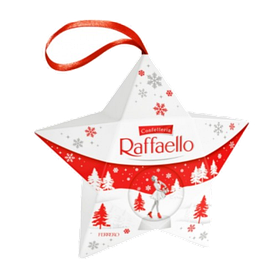 Новорічні цукерки Ferrero Raffaello Star 40 г