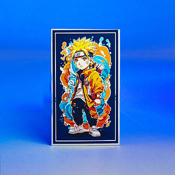 Магніт вініловий - Naruto - Naruto Uzumaki, синій