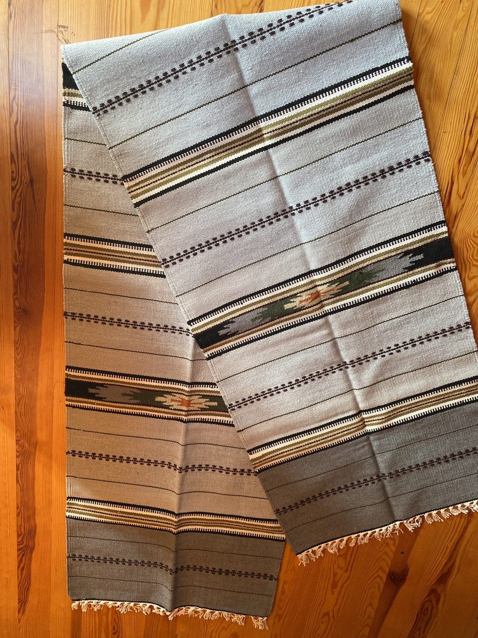 Доріжка *ручної роботи шерстяна ткана 300*67 см, фото 1