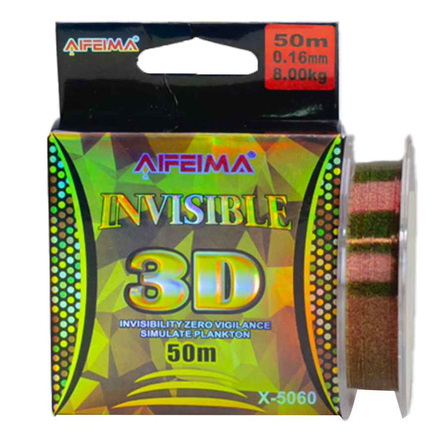 Волосінь 3D Feima Invisible 50m 8.00kg 0.16mm