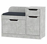 Тумба під взуття ТО-12 Дуб крафт золотий Компаніт (90х38х66 см), фото 10