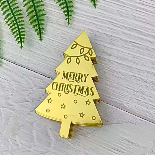 Торцевий топер Різдв'яна  ялинка "Merry Christmas"