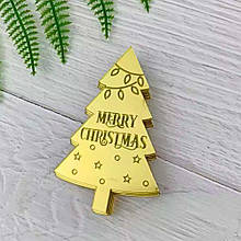 Торцевий топер Різдв'яна  ялинка "Merry Christmas"