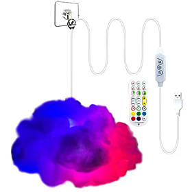 Світлодіодний світильник "Хмара" 3D LED RGB Bluetooth + Пульт ДК (3_05662)