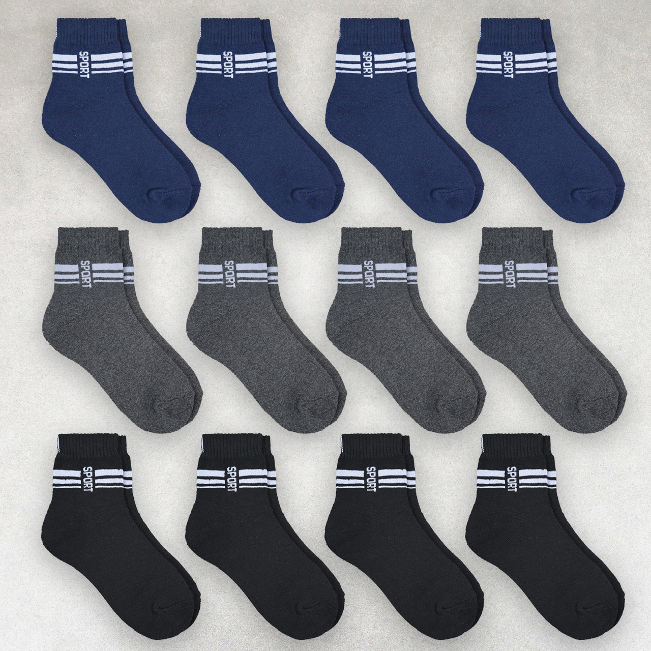 Шкарпетки чоловічі зимові 12 пар «SPORT» розмір 41-45 махрові теплі шкарпетки арт. 147.12, фото 1