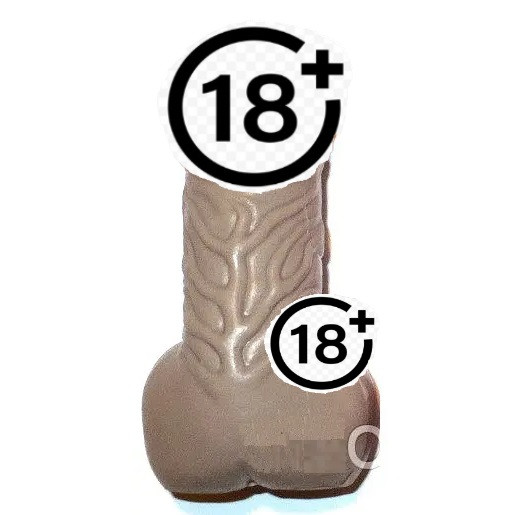 Мило у формі пеніса з козячим молоком коричневий