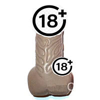 Мило у формі пеніса з козячим молоком коричневий