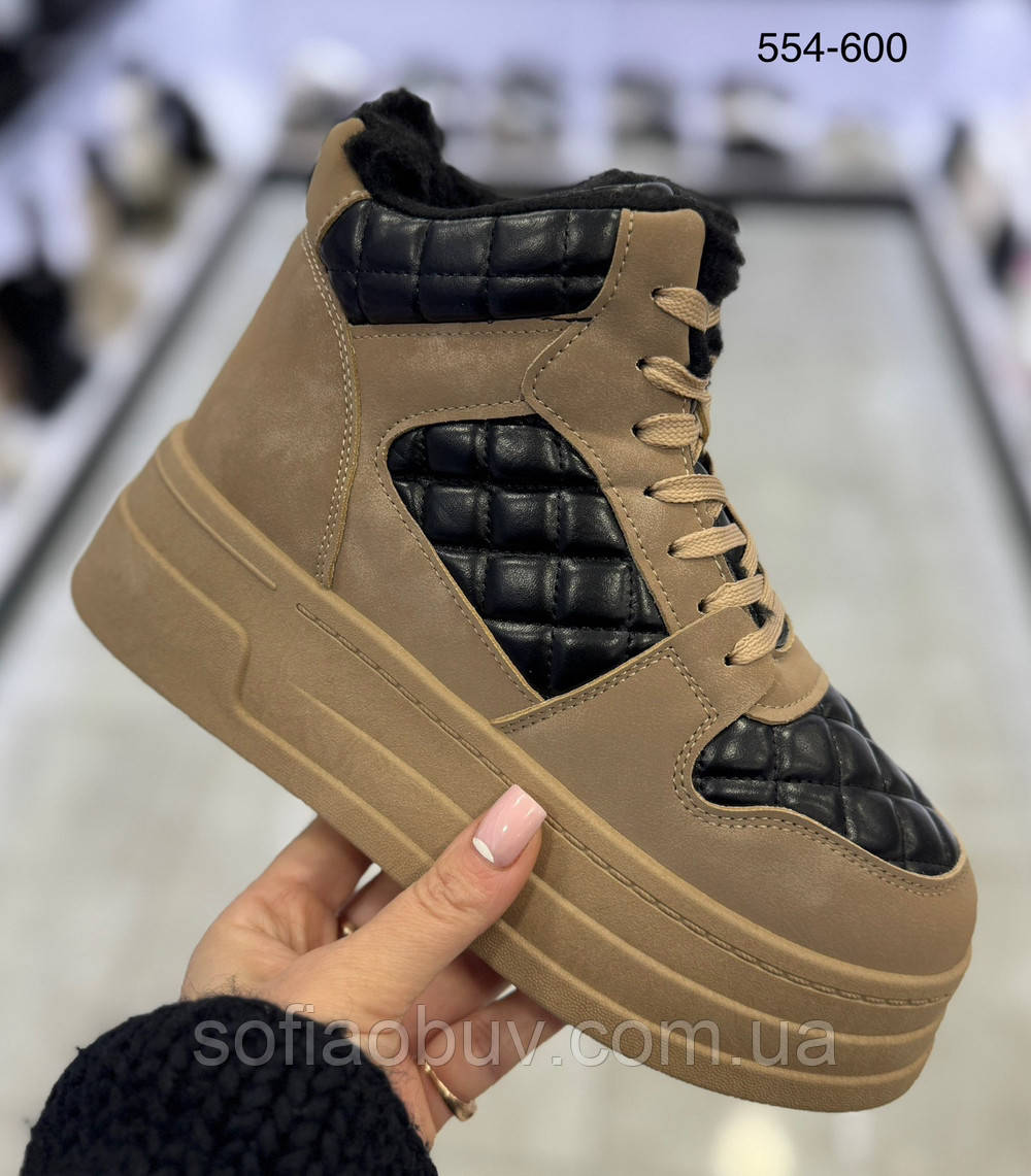 Черевики утеплені хутром AESD, фото 1