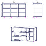 Тумба для взуття м'яка ТО-26 Ательє світлий Компаніт (80х30х47), фото 10