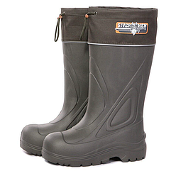 Чоботи зимові для риболовлі до -50 °C EVA з фольгованим вкладнем ГумаТрест E-05 FWM/Сапоги гумові