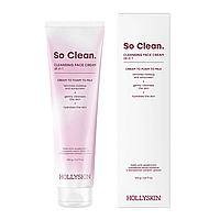 Крем для щоденного очищення шкіри обличчя Hollyskin So Clean з екстрактом камелії і рисом 100 г