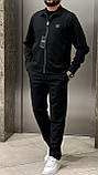 Чоловічий спортивний костюм HUGO BOSS D12348 чорний L, XXL, 3XL, фото 2