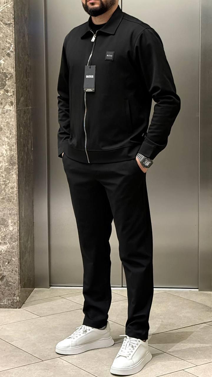 Чоловічий спортивний костюм HUGO BOSS D12348 чорний L, XXL, 3XL, фото 1