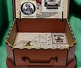 Стильна подарункова коробка-валіза у стилі Гаррі Поттера з малюнком, фото 5