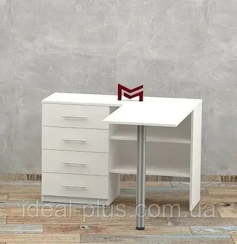 Стіл-комод з ящиками для манікюрного кабінету манікюрний стіл зі складною стільницею М137, фото 1