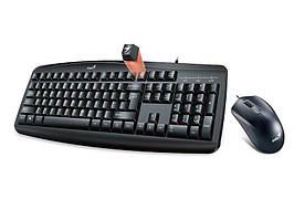 Набiр Миша+клавiатура Дротовий USB Black UKR Smart KM-200 PR1