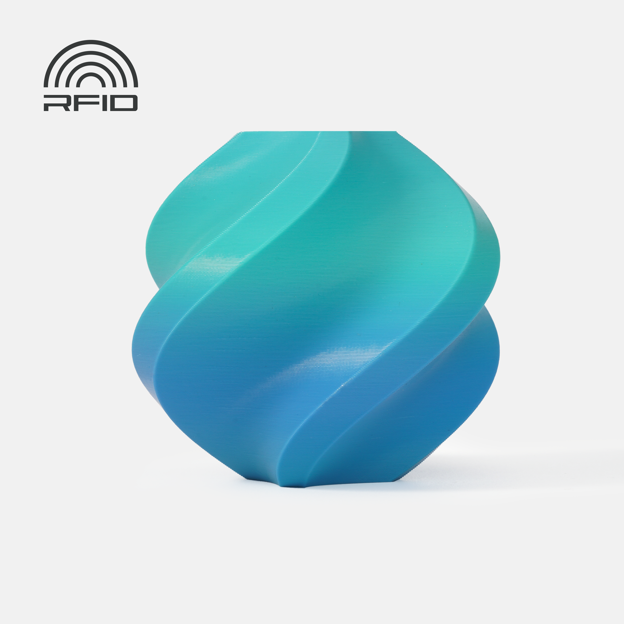 Пластик філамент для 3D-друку Bambu Lab PLA Basic Gradient Ocean to Meadow (10902), Reusable Spool, 1.75мм, 1кг, 330м, 190-230°C