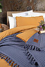 Постільна білизна Sikel Stonewashed Soho Firfirli 200 х 220 см Hardal, фото 2