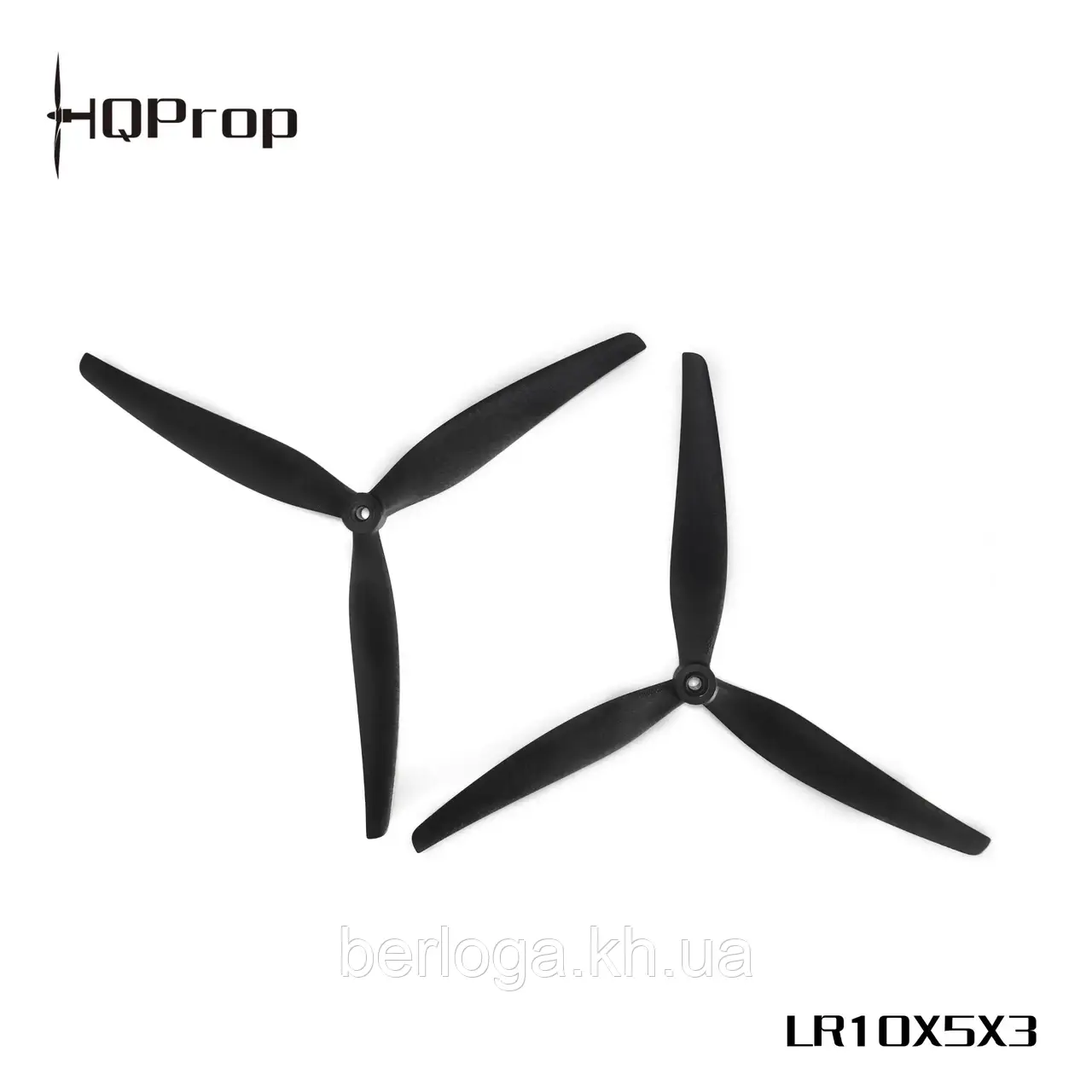 Комплект пропелерів HQProp MacroQuad 10X5X3 (1CW+1CCW) Black-Glass Fiber Reinforced Nylon
