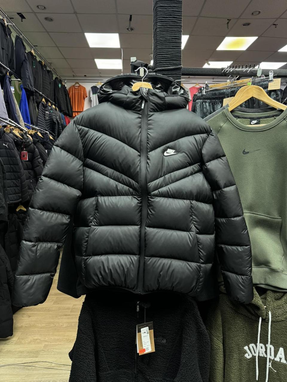 Чоловіча зимова куртка Nike (Nike-1411), куртки чоловічі зимові Найк, Пуховик чоловічий. Чоловічий одяг