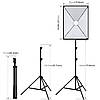 Набір постійного студійного світла 2 софтбоксу Puluz 50x70 cm на одну лампу Е27, фото 7