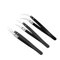 Набір із 3 пінцетів антистатичні з керамічним наконечником Black