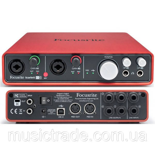 Аудіоінтерфейс Focusrite Scarlett 6i6