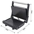 Притискний гриль 1000Вт з антипригарним покриттям, Raf R240 / Електрогриль контактний / Електричний гриль, фото 9