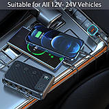 Зарядний пристрій 9в1 розгалужувачі в прикурювач для авто трійник USB заряджання від прикурювача JR-C29, фото 9