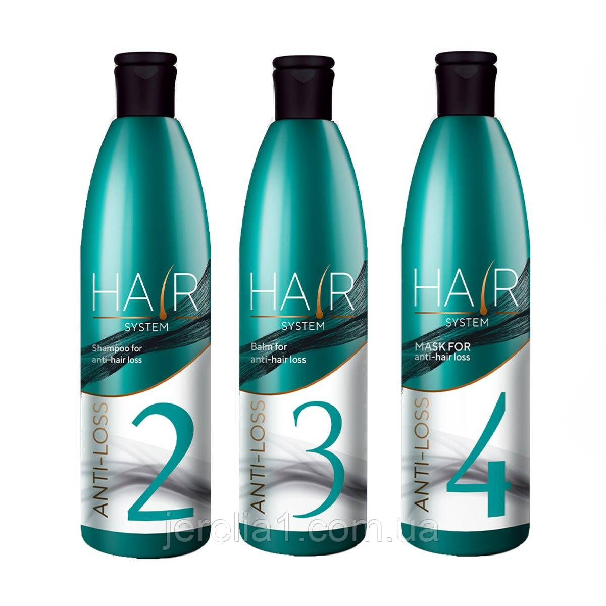 Засоби проти випадіння волосся Hair System 2+3+4, Джерелія Jerelia, фото 1