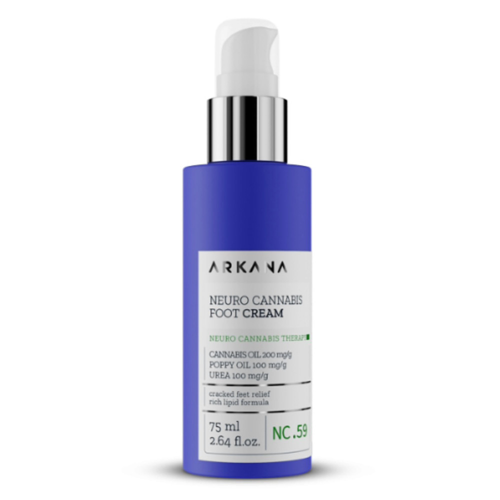 Neuro Cannabis Foot Cream, 75ml - Поживний нейро-крем для ніг з канабісом