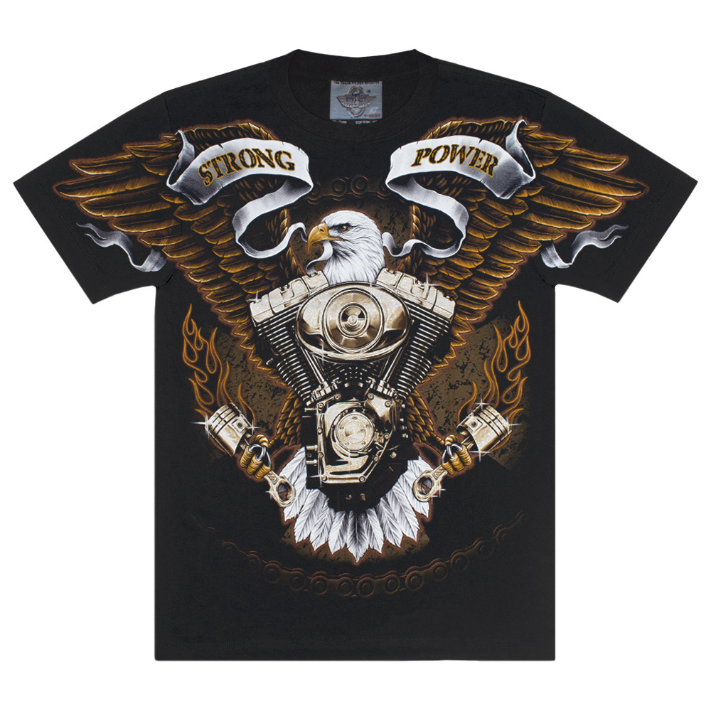 Футболка Strong Power - Eagle with Motor (Rock Eagle, Total t-shirt), Розмір M