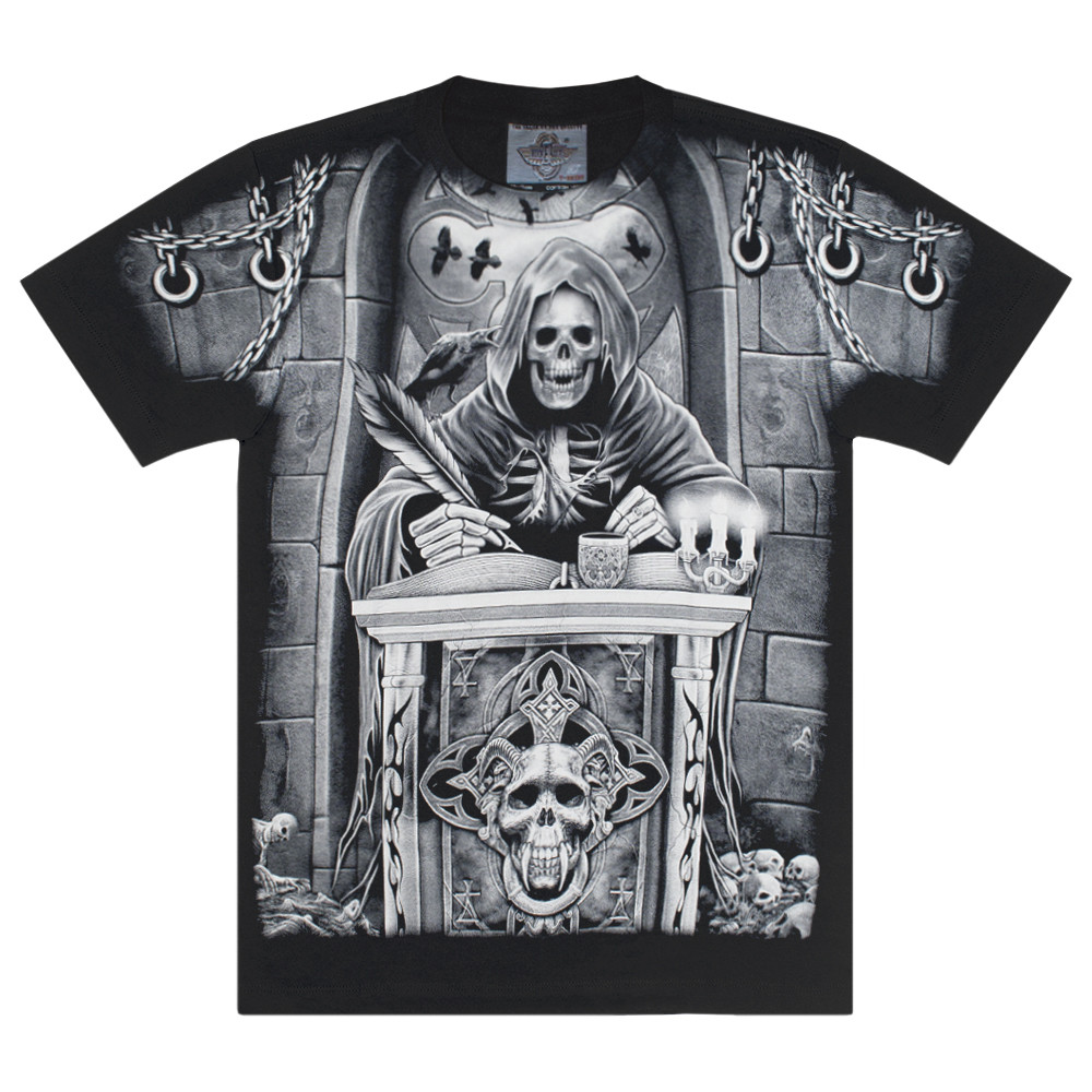 Футболка Скелет літописець (Rock Eagle, Total t-shirt), Розмір L, фото 1