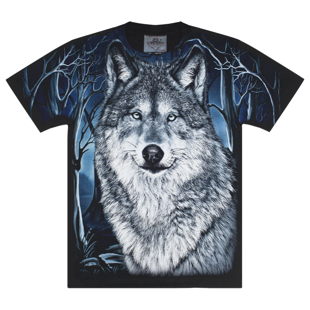 Футболка Вовк у лісі (Rock Eagle, Total t-shirt), Розмір L, фото 1