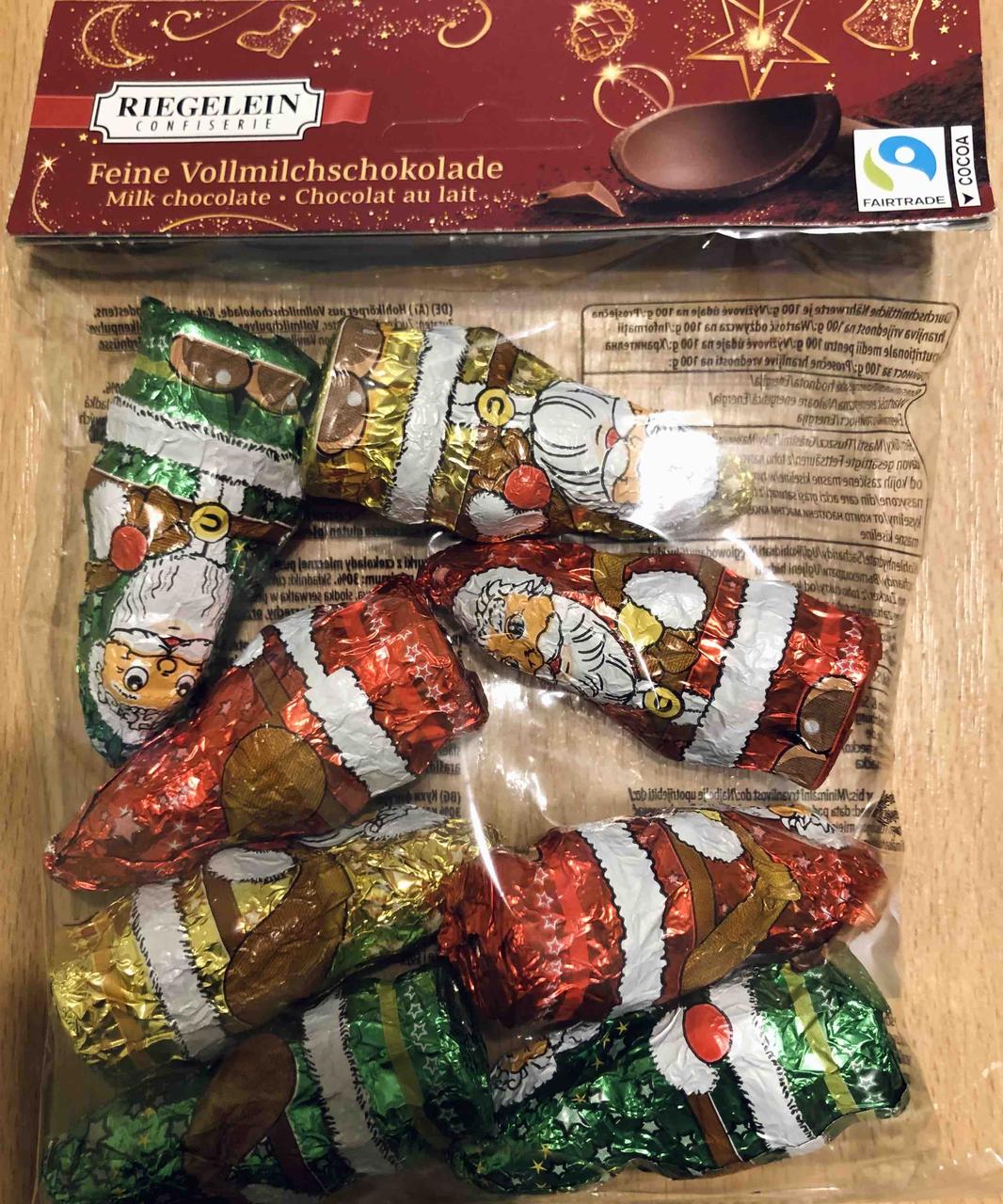 Шоколад новорічний фігурки Riegelein, 100 г