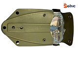 Фірмова складна саперна лопата Solve KT6008309 з пластиковим чохлом Olive 58 см solve, фото 5