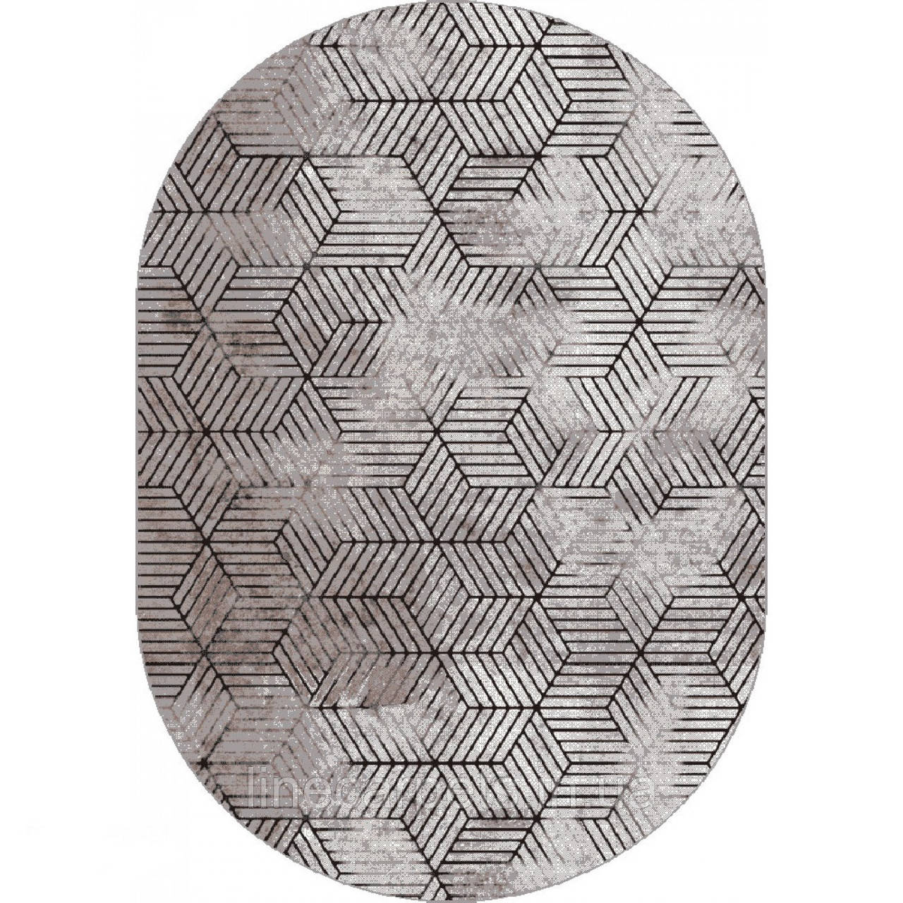 Сучасний овальний килим Mira 24036-160, фото 1