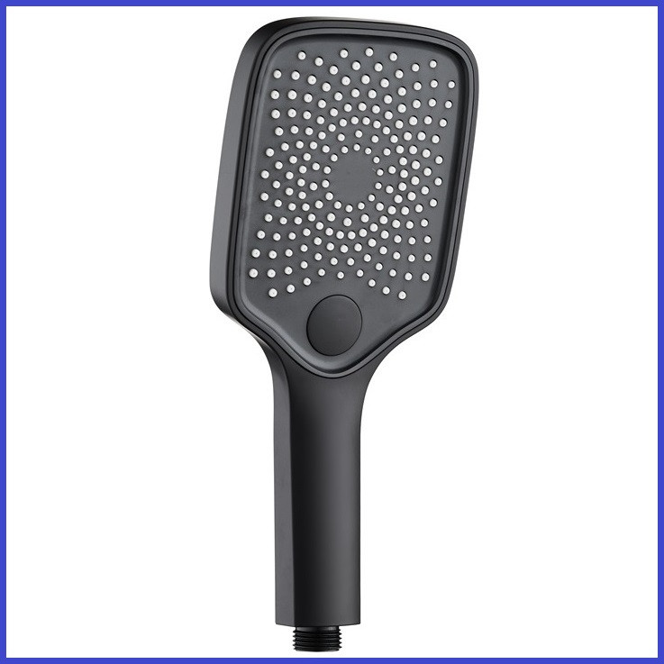 Лійка для душу Чорна Квадратна 3 режими Mixxus SH-18 Black (LE2790), фото 1