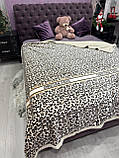 Велюрове двостороннє покривало класу Люкс/якісне велюрове покривало на велике ліжко 200*230, фото 4