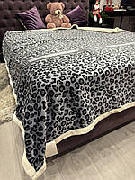 Велюрове двостороннє покривало класу Люкс/якісне велюрове покривало на велике ліжко 200*230