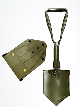 Cкладна саперна лопата Solve KT6008309 з пластиковим чохлом Olive 58 см peremogaua