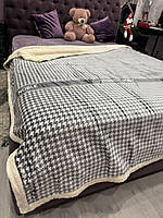 Велюрове двостороннє покривало класу Люкс/якісне велюрове покривало на велике ліжко