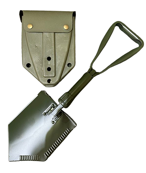 Фірмова складна саперна лопата Solve KT6008309 з пластиковим чохлом Olive 58 см peremogaua